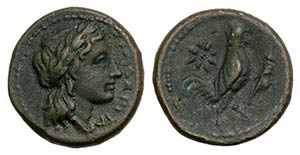 Sicily, Tyndaris, c. 287-279 BC. Æ (14mm, ... 