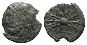 Sicily, Uncertain Roman mint, c. 190 BC. Æ ... 