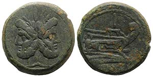 Anonymous, Rome, after 211 BC. Æ As (36mm, ... 