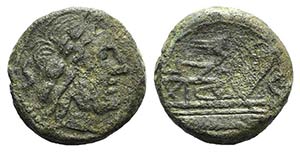 Rostrum tridens series, c. 206-195 BC. Æ ... 
