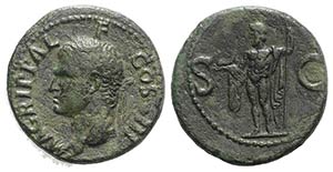Agrippa (died 12 BC). Æ As (28mm, 11.36g, ... 