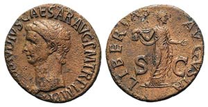 Claudius (41-54). Æ As (28mm, 10.43g, 6h). ... 