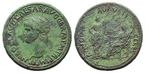 Nero (54-68). Æ Sestertius (35mm, 26.79g, ... 