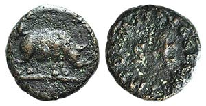 Domitian (81-96). Æ Quadrans (13mm, 2.50g, ... 