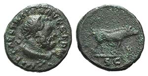 Trajan (98-117). Æ Quadrans (14mm, 2.18g, ... 