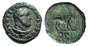 Trajan (98-117). Æ Quadrans (14mm, 2.64g, ... 