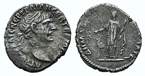 Trajan (98-117). Arabia, Bostra. AR Drachm ... 