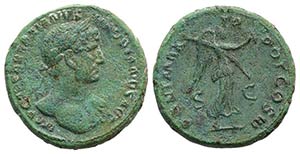Hadrian (117-138). Æ As (28mm, 11.60g, 6h). ... 