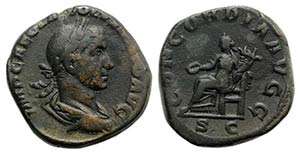 Volusian (251-253). Æ Sestertius (29mm, ... 
