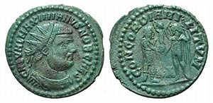 Galerius (305-311). Æ Radiate (23mm, 2.83g, ... 