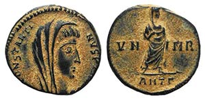Divus Constantine I (died 337). Æ (13mm, ... 