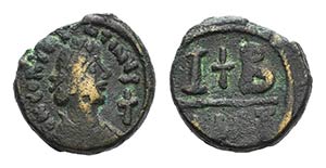 Tiberius II Constantine (578-582). Æ 12 ... 