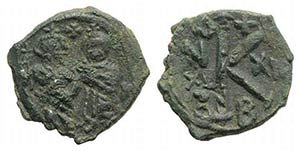 Heraclius (610-641). Æ 20 Nummi (23mm, ... 