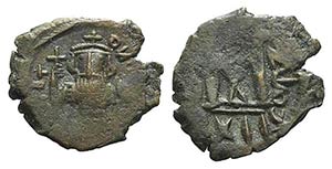 Constans II (641-668). Æ 40 Nummi (22mm, ... 