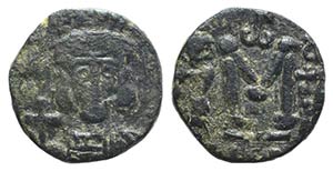 Constantine IV (668-685). Æ 40 Nummi (14mm, ... 