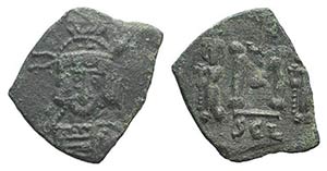 Constantine IV (668-685). Æ 40 Nummi (19mm, ... 