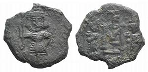Constantine IV (668-685). Æ 40 Nummi (21mm, ... 