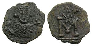 Leontius (695-698). Æ 40 Nummi (22mm, ... 