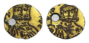 Constantine V (741-775). Fourrèe Tremissis ... 