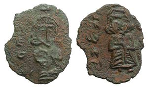 Constantine V and Leo IV (741-775). Æ 40 ... 