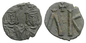 Leo V and Constantine (813-820). Æ 20 Nummi ... 