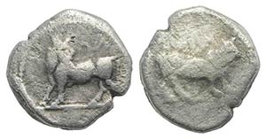 Bruttium, Laos, c. 480-460 BC. AR Triobol ... 