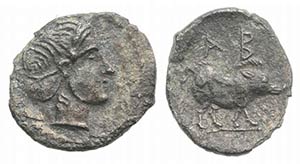Sicily, Abakainon, c. 420-400 BC. AR ... 