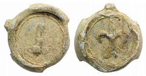 Medieval PB Seal (13mm, 5.34g, 2h). ... 
