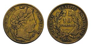 France, Republic. AV 10 Francs 1810, Paris ... 