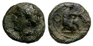 Sicily, Alaisa, c. late 3rd century BC. Æ ... 