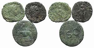 Lot of 5 Roman Imperial Æ Sestertii, to be ... 