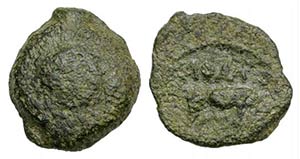 Sicily, Alontion, c. 334-325 BC. Æ (11mm, ... 