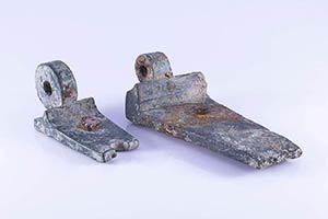 Lot of 2 Roman Bronze Hinges, c. 2nd century ... 