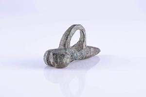 Roman Bronze Phallic Amulet, c. 1st century ... 