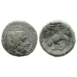 Bruttium, Kroton, c. 350-300 BC. Æ (19mm, ... 