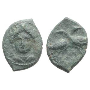 Bruttium, Laos, c. 350-300 BC. Æ (13mm, ... 