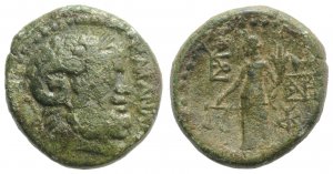 Sicily, Katane, c. 200-187 BC. Æ (22mm, ... 