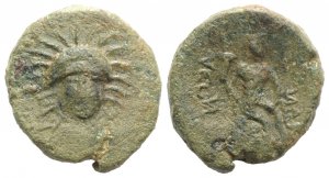 Sicily, Leontini, after c. 210 BC. Æ (22mm, ... 