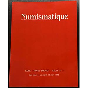 Bourgey M.E. Numismatique Salle No. 1. ... 