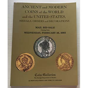 Coin Galleries. Ancient and Modern ... 