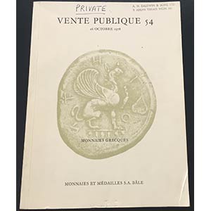 Monnaies et Medailles Vente Publique 54. ... 