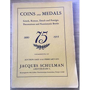 Schulman H.Catalogue No. 225. Coins and ... 