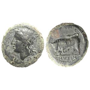 Sicily, Tauromenion, c. 350-300 BC. Æ ... 