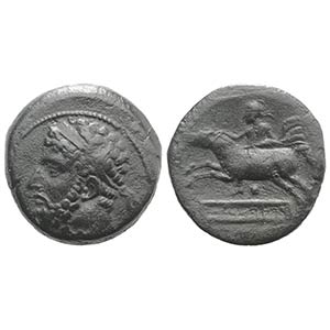 Kings of Numidia, Syphax (c. 213-202 BC). Æ ... 