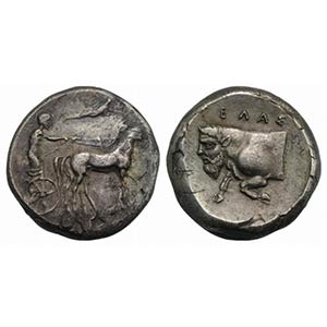 Sicily, Gela, c. 420-415 BC. AR Tetradrachm ... 