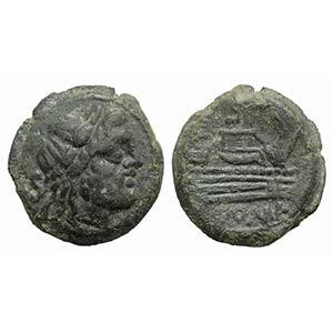 Anonymous, after 211 BC. Æ Semis (23mm, ... 