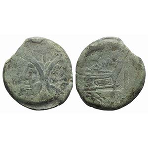 Bull and MD series, Rome, 189-180 BC. Æ As ... 