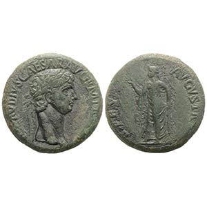Claudius (41-54). Æ Sestertius (33.5mm, ... 