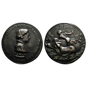 Afonso V dAragona (1416-1458). Æ Medal ... 
