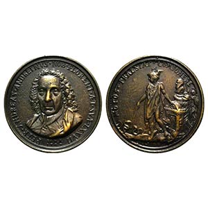 Pietro Andrea Andreini (1650-1729). Æ Medal ... 
